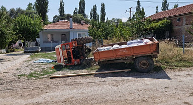 Kalp krizi geçiren traktör sürücüsü hayatını kaybetti