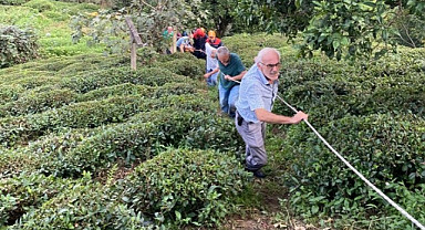 Rize'deki ilkel yapım teleferikten kadın düştü