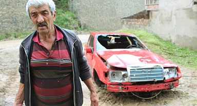 Trabzon Arsin'deki heyelanda korku dolu dakikalar
