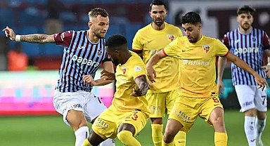 Trabzonspor Kayserispor karşısında 1 puanı zor kurtardı