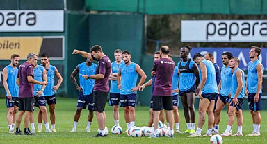 Trabzonspor'un Beşiktaş maçı hazırlıkları çift antrenmanla sürüyor