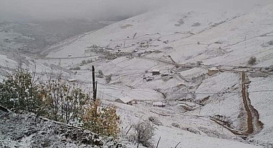 Giresun yaylalarında kış kendini gösterdi