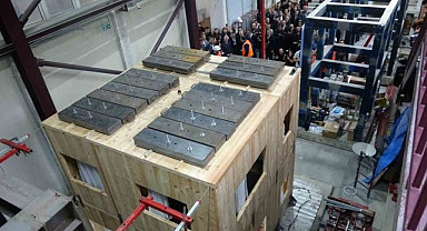 Trabzon'daki deprem testi deneyi Türkiye'de ilk oldu