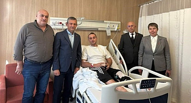 TUSAŞ'taki saldırıda yaralanan Trabzonluya Özel'den ziyaret