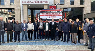 Bulancak Belediyesi'ne yeni itfaiye aracı alındı