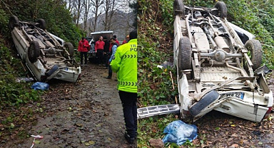 Çamlıhemşin'de otomobil uçuruma yuvarlandı: 1 ölü