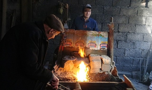 Giresunlu demirci ustasının yaşı tam 95!