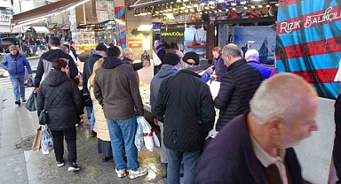 Trabzon'da vatandaşların yılbaşı tercihi hamsi oldu