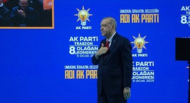 Cumhurbaşkanı Erdoğan partililere Trabzon'dan seslendi