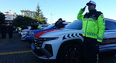 Giresun'da emniyet ve jandarmanın araç filosu güçlendirildi