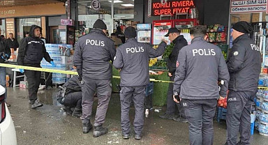 Rize'de market çalışanı 